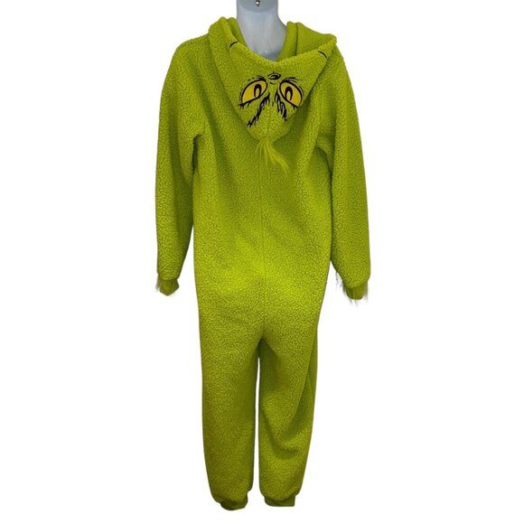 Dr Seuss The Grinch Unionsuit Pajamas PJs M Green Halloween Christmas Costume - Picture 6 of 9